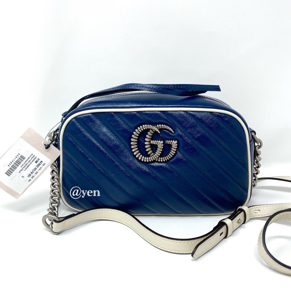 Gucci blue Agata / Mystic white crossbody bag / shoulder bag